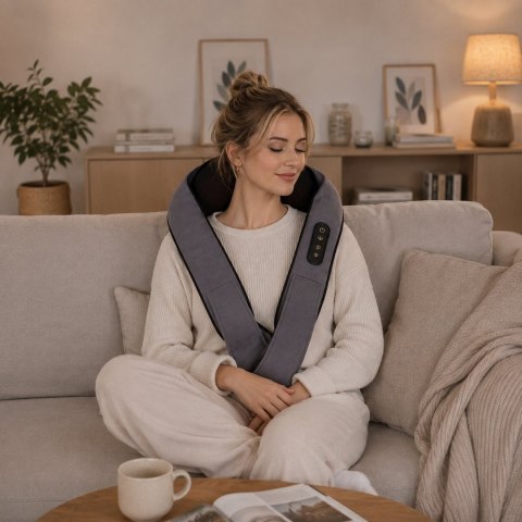 Masażer Karku Pleców Shiatsu Podgrzewany Pas Masujący 24w