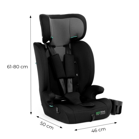 Fotelik Samochodowy Dla Dzieci 76-150 Cm Z Uchwytami Na Napoje