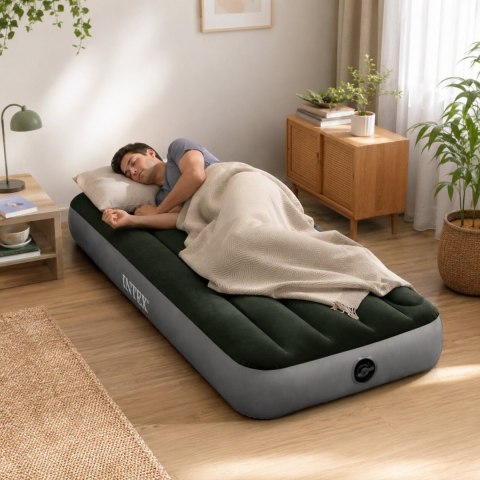 Materac Dmuchany Intex 191x76x25 Cm Jednoosobowy Z Pompką