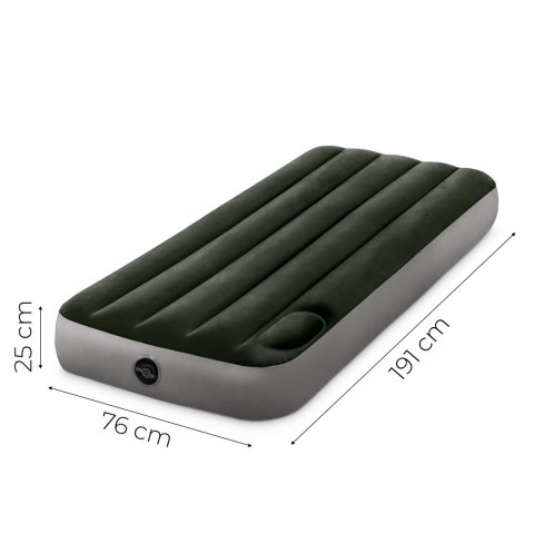 Materac Dmuchany Intex 191x76x25 Cm Jednoosobowy Z Pompką
