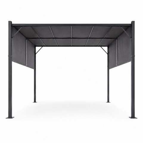 Pergola Ogrodowa Tarasowa 3x4 M Stalowa Altana Zadaszenie Szara
