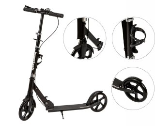 Hulajnoga Miejska Dla Dzieci I Młodzieży Składana Regulacja Wysokości 95-105 Cm Koła 200 Mm Uchwyt Na Bidon