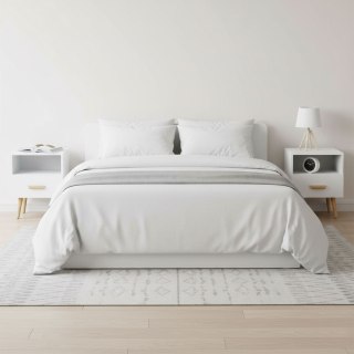 Szafki Nocne Zestaw 2 Szt. Nowoczesne Stoliki Kawowe Białe Modernhome