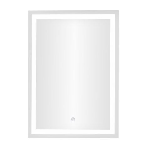 Lustro Łazienkowe Led Ścienne 50x70 Cm 3 Barwy Włącznik Dotykowy Modernhome