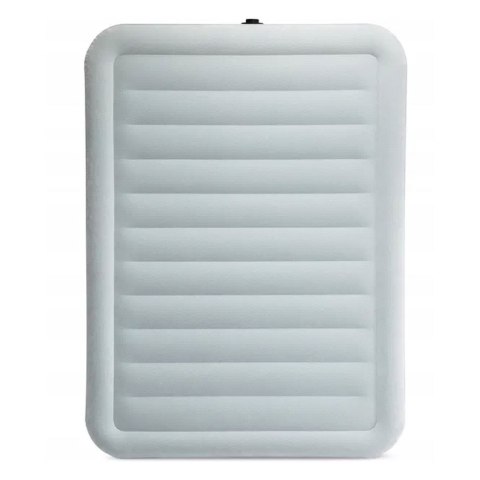 Materac Dmuchany Dwuosobowy 203x152x46 Cm Z Wbudowaną Pompką Elektryczną Intex 64824