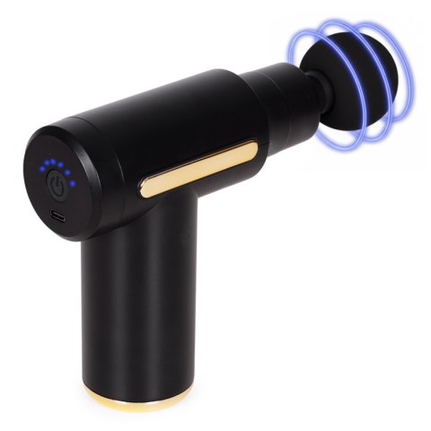 Pistolet Do Masażu Masażer Ręczny Wibracyjny Zestaw 4 Końcówek Modernhome