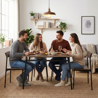 Zestaw Mebli Do Jadalni Kuchni Stół + 4 Krzesła Malmo Modernhome