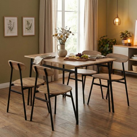 Zestaw Mebli Do Jadalni Kuchni Stół + 4 Krzesła Oslo Modernhome