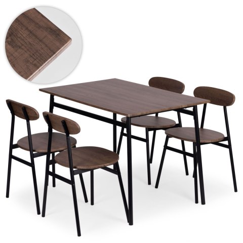Zestaw Mebli Do Jadalni Kuchni Stół + 4 Krzesła Oslo Modernhome