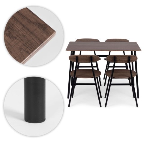 Zestaw Mebli Do Jadalni Kuchni Stół + 4 Krzesła Oslo Modernhome