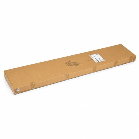 Łóżko metalowe 190x200 cm ze stelażem i zagłówkiem minimalistyczna czarna rama ModernHome