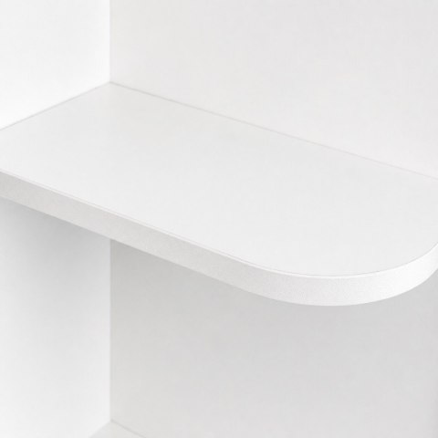 Toaletka kosmetyczna z lustrem i oświetleniem LED 3 barwy półki szuflada taboret ModernHome