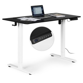 Biurko Elektryczne Regulowane 120x60 Cm Regulacja Wysokości 72-117 Cm Modernhome