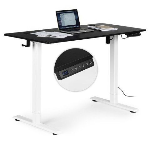 Biurko Elektryczne Regulowane 120x60 Cm Regulacja Wysokości 72-117 Cm Modernhome