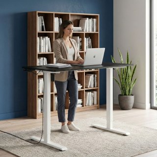 Biurko Elektryczne Regulowane 120x60 Cm Regulacja Wysokości 72-117 Cm Modernhome