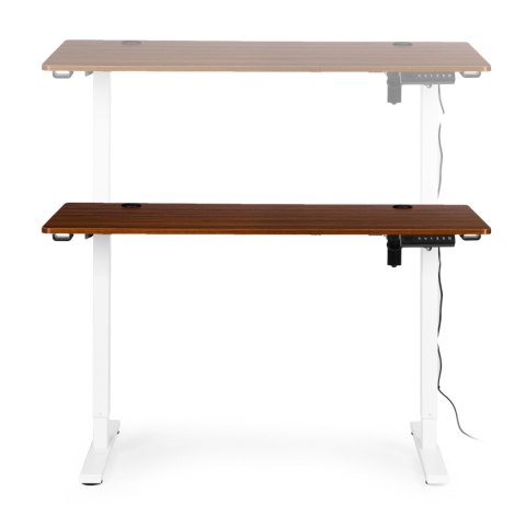 Biurko Elektryczne Regulowane 120x60 Cm Regulacja Wysokości 72-117 Cm Modernhome
