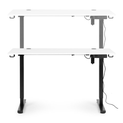 Biurko Elektryczne Regulowane 120x60 Cm Regulacja Wysokości 72-117 Cm Modernhome