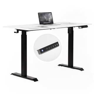 Biurko Elektryczne Regulowane 140x70 Cm Regulacja Wysokości 76-121 Cm Modernhome