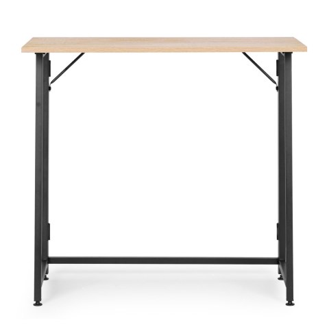 Biurko Komputerowe Składane 80x45 Cm Stolik Pod Laptopa Loft Jasny Dąbmodernhome