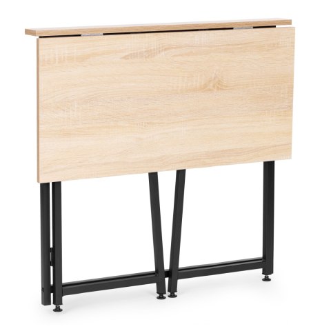 Biurko Komputerowe Składane 80x45 Cm Stolik Pod Laptopa Loft Jasny Dąbmodernhome