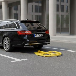 Blokada Parkingowa Składana Zapora Na Klucz 40 Cm