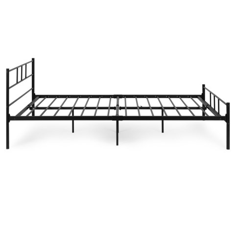 Łóżko Metalowe 160x200 Cm Ze Stelażem Czarna Rama Modernhome