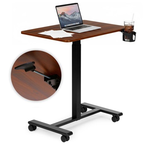 Mobilne Biurko Regulowane 70x48 Cm Stolik Pod Laptopa Regulacja Wysokości 71,5-112 Cm Modernhome