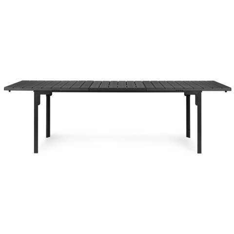 Stół Ogrodowy Rozkładany 180-240 Cm Do 12 Os. Stal Hdpe Szary Multigarden