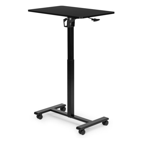 Mobilne biurko 70x48 cm stolik pod laptopa regulacja wysokości 71,5-112 cm czarny ModernHome