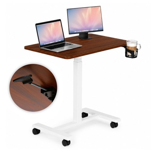 Mobilne biurko regulowane 70x48 cm stolik pod laptopa regulacja wysokości 71,5-112 cm ModernHome