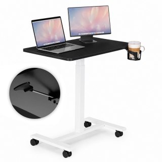 Mobilne biurko regulowane 70x48 cm stolik pod laptopa regulacja wysokości 71,5-112 cm ModernHome