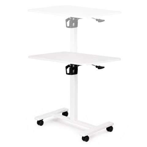 Mobilne biurko regulowane 70x48 cm stolik pod laptopa regulacja wysokości 71,5-112 cm ModernHome