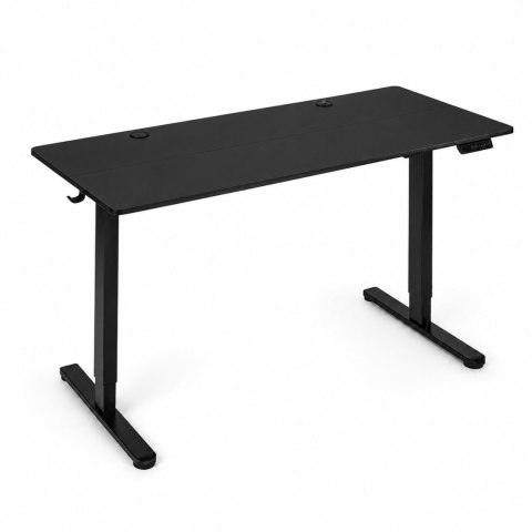 Biurko elektryczne 120x60 cm podnoszone regulacja wysokości 72-118 cm czarne ModernHome