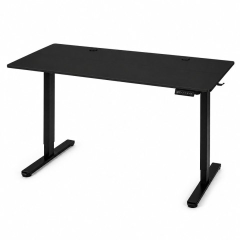 Biurko elektryczne 120x60 cm podnoszone regulacja wysokości 72-118 cm czarne ModernHome