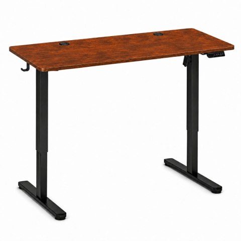 Biurko elektryczne 140x60 cm podnoszone regulacja wysokości 72-118 cm postarzany dąb ModernHome