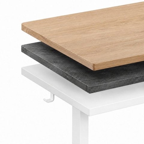 Stelaż biurka elektryczny regulacja wysokości 72-118 cm blat do 160 cm biały ModernHome
