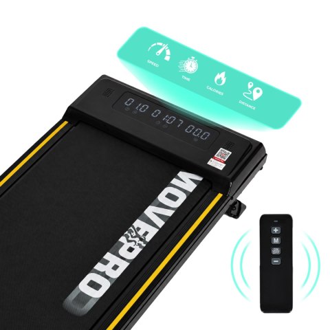 Bieżnia domowa elektryczna walking pad treningowy pod biurko 10 km/h pilot aplikacja MOVEPRO