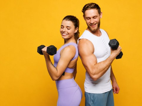 Hantle sześciokątne zestaw 2x3 kg ciężarki do ćwiczeń obciążniki fitness czarne MOVEPRO