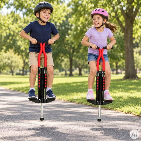 Pogo drążek do skakania jump stick skoczek dla dzieci do 80 kg czarny