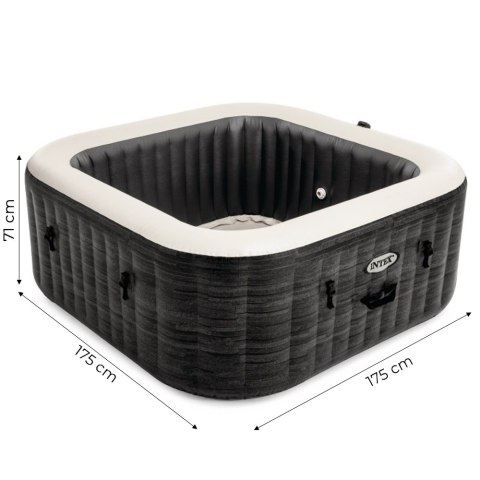 Nadmuchiwane Spa Kwadratowe Basen Z Hydromasażem 4 Os. 175x71 Cm Akcesoria Premium Intex 28450