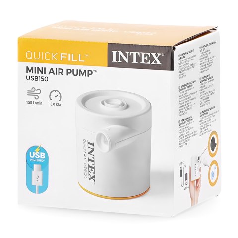 Pompka Elektryczna Quick-Fill Zasilana Usb-A 5v/2a 2 Końcówki Intex 66616
