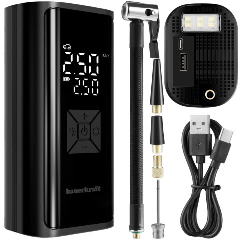 Elektryczna Pompka Rowerowa Kompresor Do Opon Powerbank 6000mah