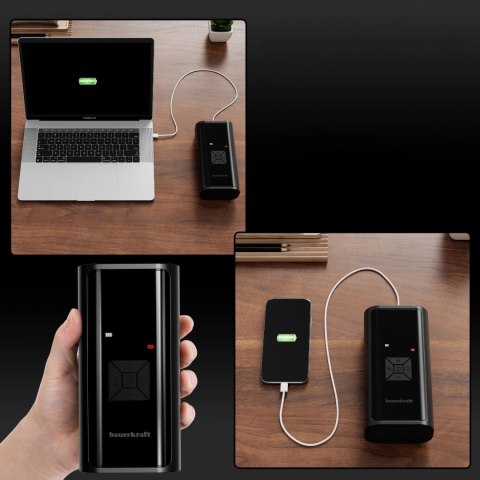 Elektryczna Pompka Rowerowa Kompresor Do Opon Powerbank 6000mah