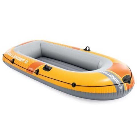 Ponton Dmuchany 2-osobowy 236x114 Cm PVC 0,45 Mm Pompka 2 Wiosła