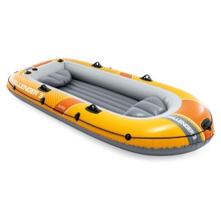 Ponton Dmuchany 3-osobowy PVC 295x137 Cm Z Wiosłami I Pompką