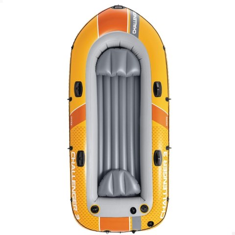 Ponton Dmuchany 3-osobowy PVC 295x137 Cm Z Wiosłami I Pompką