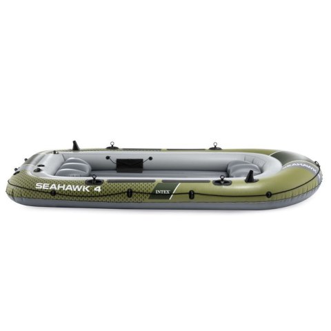 Ponton Dmuchany 4-osobowy PVC 0,75 Mm Z Pompą I Wiosłami