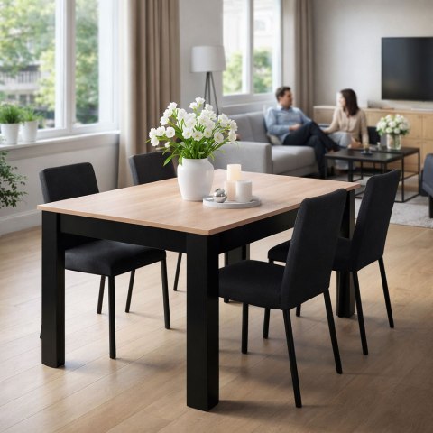 Stół Prostokątny Do Kuchni Jadalni Dla 4 Osób 120x80 Cm Dąb Sonoma