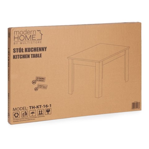 Stół Prostokątny Do Kuchni Jadalni Dla 4 Osób 120x80 Cm Dąb Sonoma