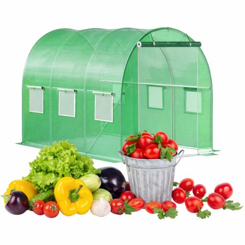 Szklarnia Tunel Ogrodowy Foliowy 3x2x2 M 6 M² Metalowy Stelaż